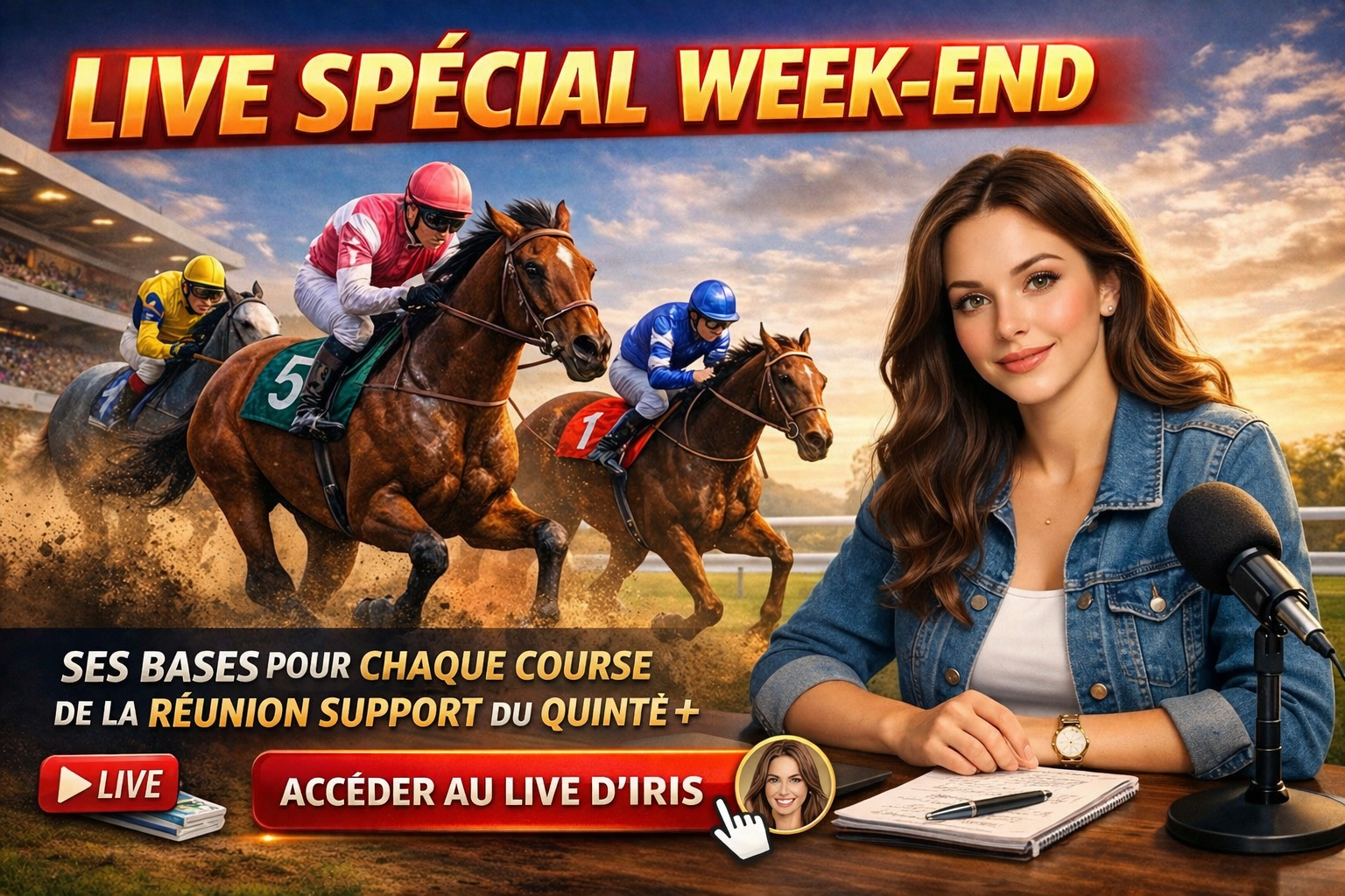 Pass Week-End TurfAI – Ses bases pour chaque course de la réunion support du Quinté+